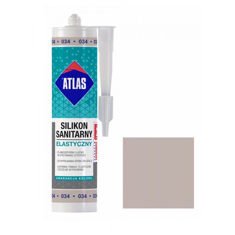 ATLAS SANITARY SILICONE 034 LIGHT GREY 280ml