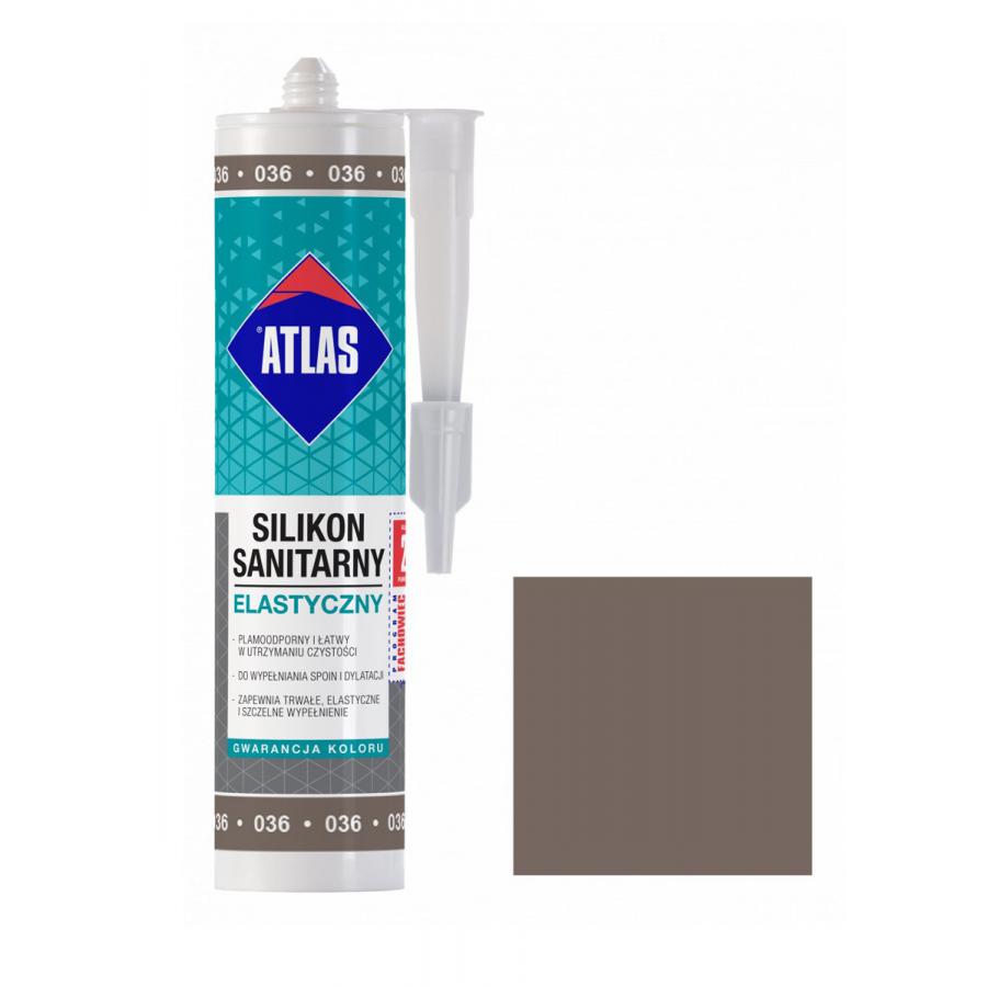 ATLAS SANITARY SILICONE 036 DARK GREY 280ml