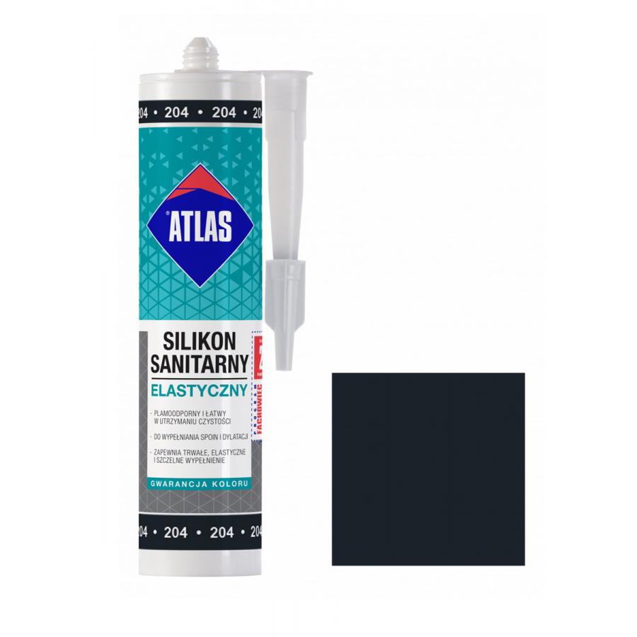 ATLAS SANITARY SILICONE 204 BLACK 280ML