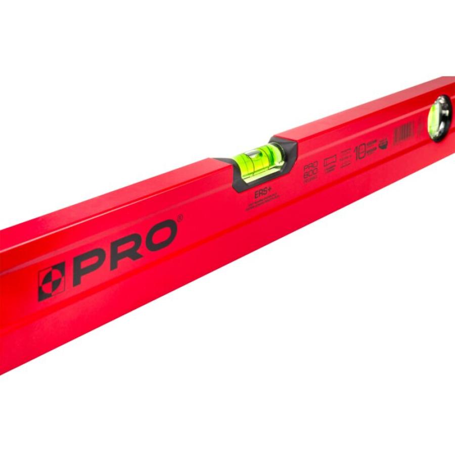 PRO PRO800 RED PAINTED SPIRIT LEVEL WITH HANDLES 60 CM