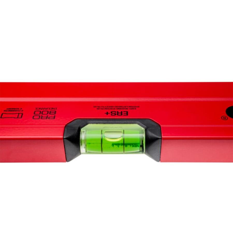 PRO PRO800 RED PAINTED SPIRIT LEVEL WITH HANDLES 60 CM