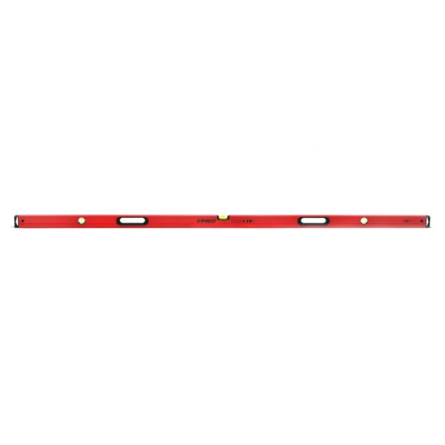 PRO PRO800 RED PAINTED SPIRIT LEVEL WITH HANDLES 200 CM