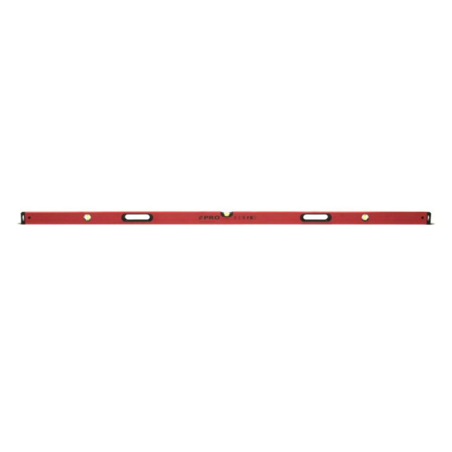 PRO PRO800 RED PAINTED SPIRIT LEVEL WITH HANDLES 200 CM