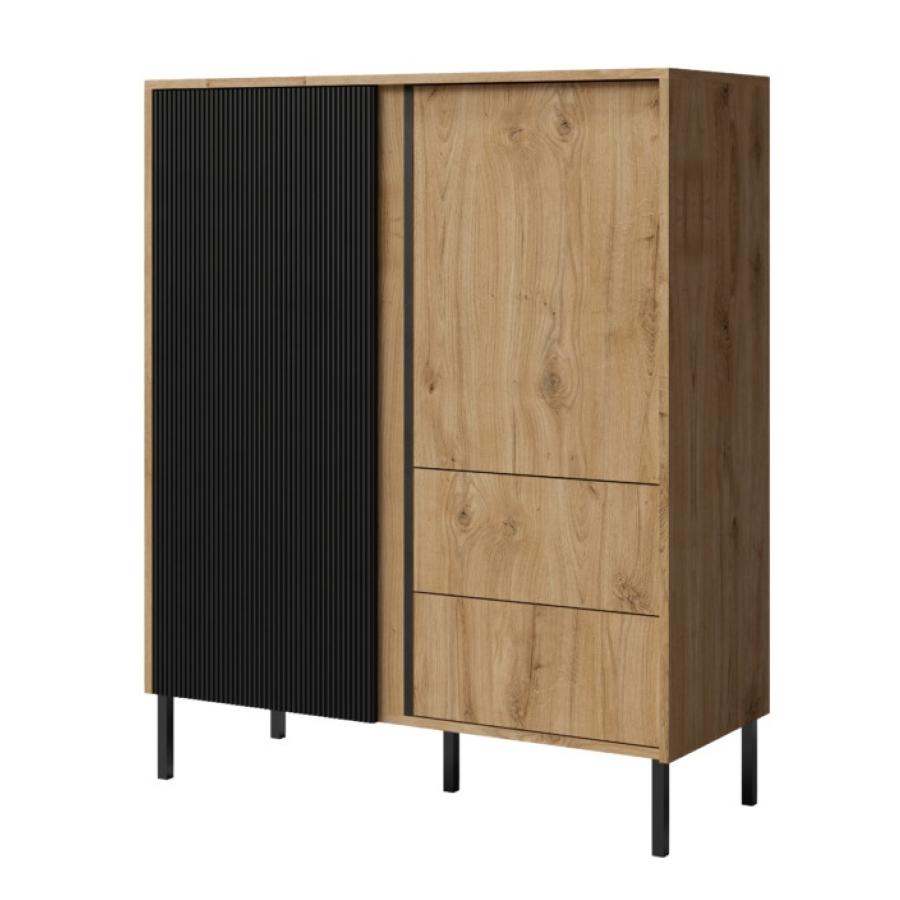 JUREK MIA 1 OAK/BLACK 100/122/41