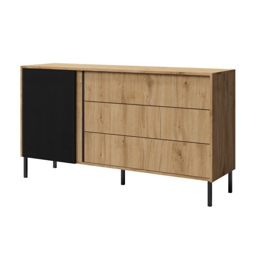JUREK MIA 3 OAK/BLACK 145/80/41