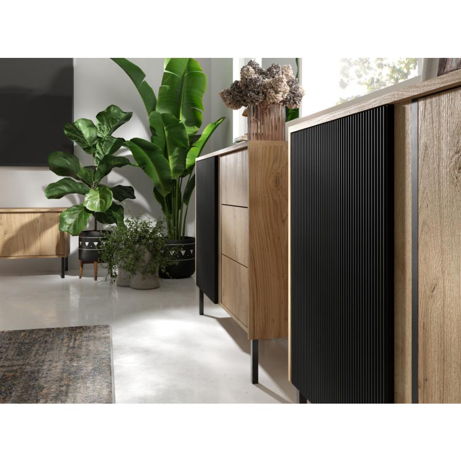 JUREK MIA 5 OAK/BLACK 100/80/41