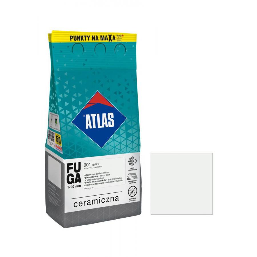 ATLAS 001 BIAŁA FUGA CERAMICZNA 2KG