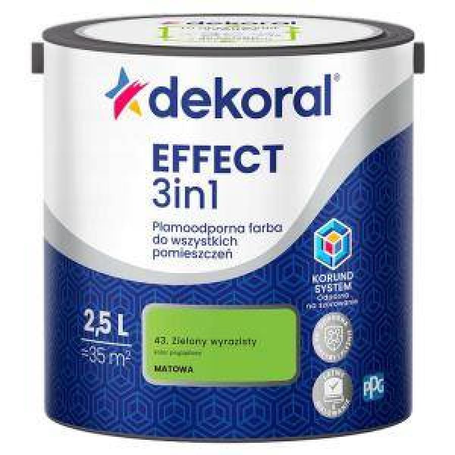 DEKORAL EFFECT 3 IN 1 ZIELONY WYRAZISTY 2.5L