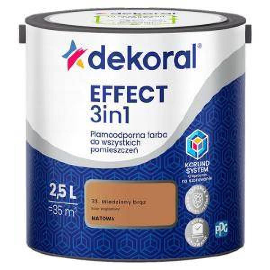 DEKORAL EFFECT 3 IN 1 COPPER BROWN 2.5L