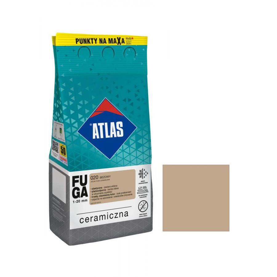 ATLAS 020 BEŻOWA FUGA CERAMICZNA 2KG