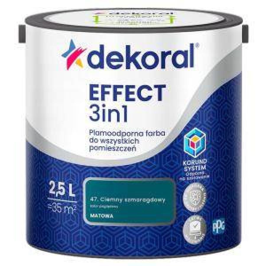 DEKORAL EFFECT 3 IN 1 DARK EMERALD 2.5L