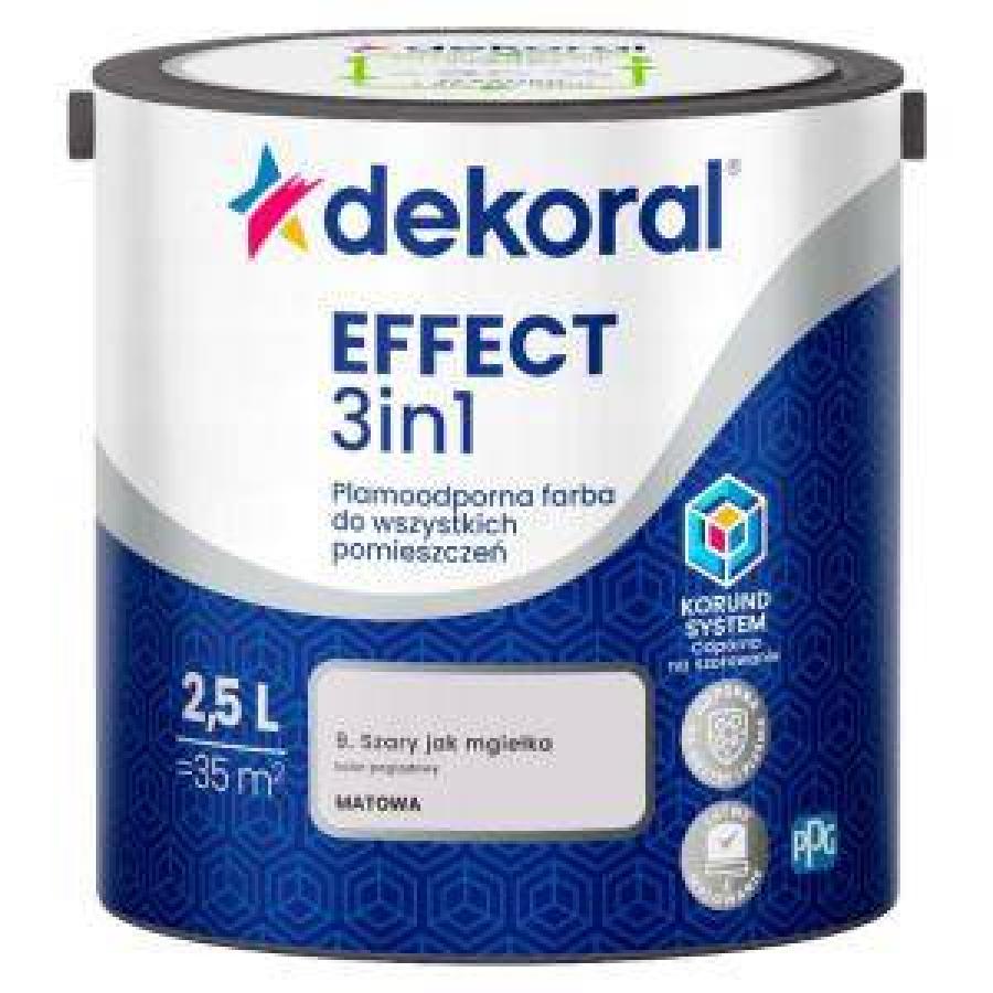 DEKORAL EFFECT 3 IN 1 SZARY JAK MGIEŁKA 2.5L