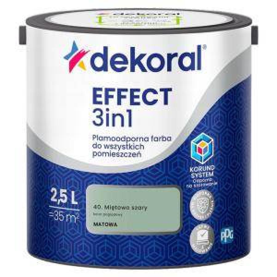 DEKORAL EFFECT 3 IN 1 MIĘTOWO-SZARY 2.5L