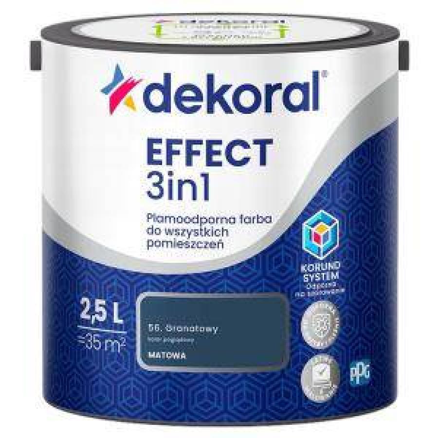 DEKORAL EFFECT 3 IN 1 GRANATOWY 2.5L