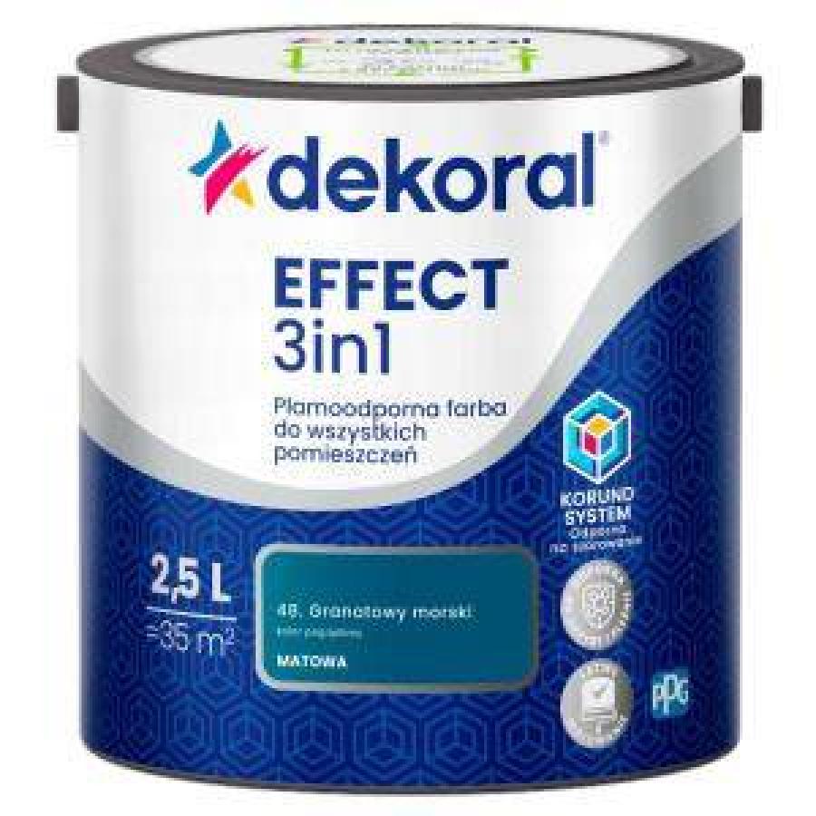 DEKORAL EFFECT 3 IN 1 GRANATOWY MORSKI 2.5L