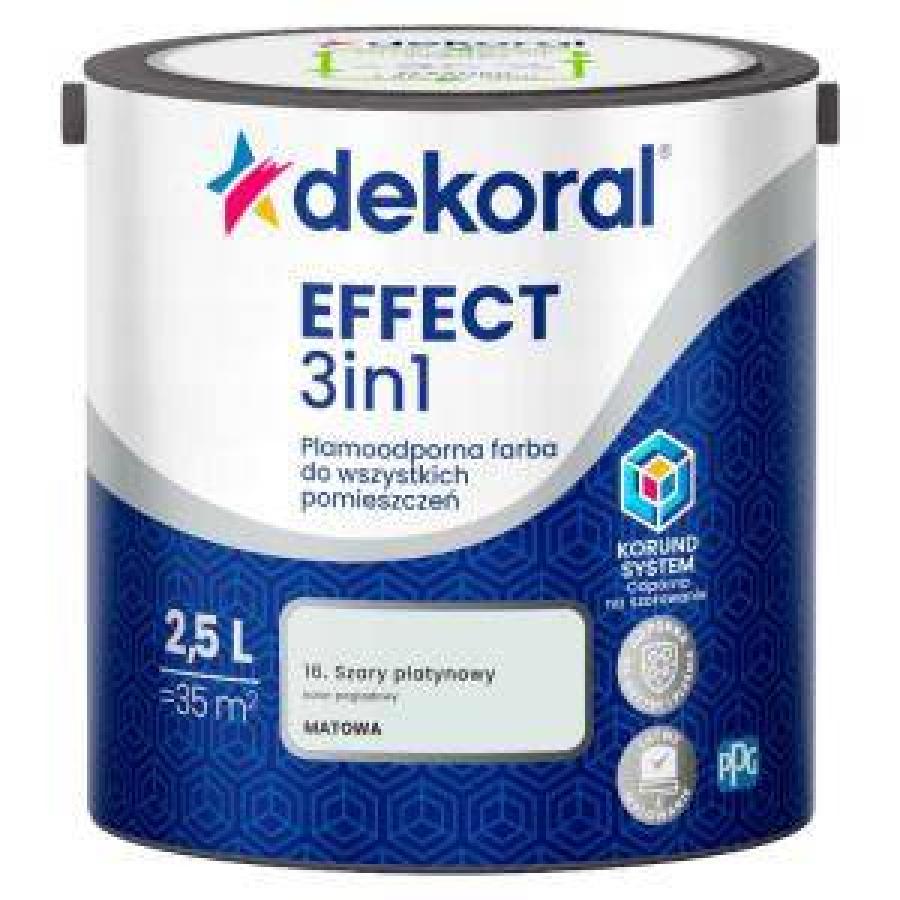 DEKORAL EFFECT 3 IN 1 SZARY PLATYNOWY 2.5L