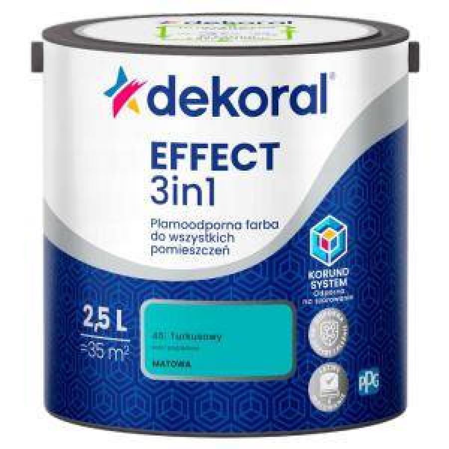 DEKORAL EFFECT 3 IN 1 TURKUSOWY 2.5L