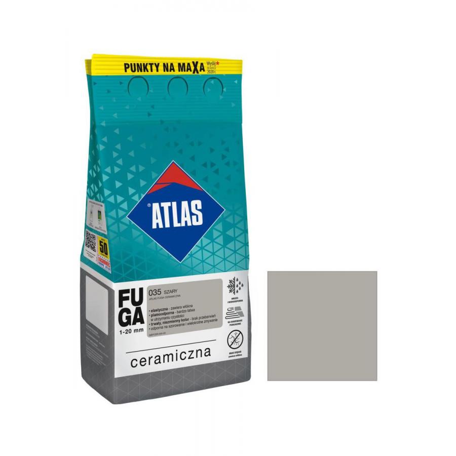 ATLAS 035 SZARA FUGA CERAMICZNA 2KG