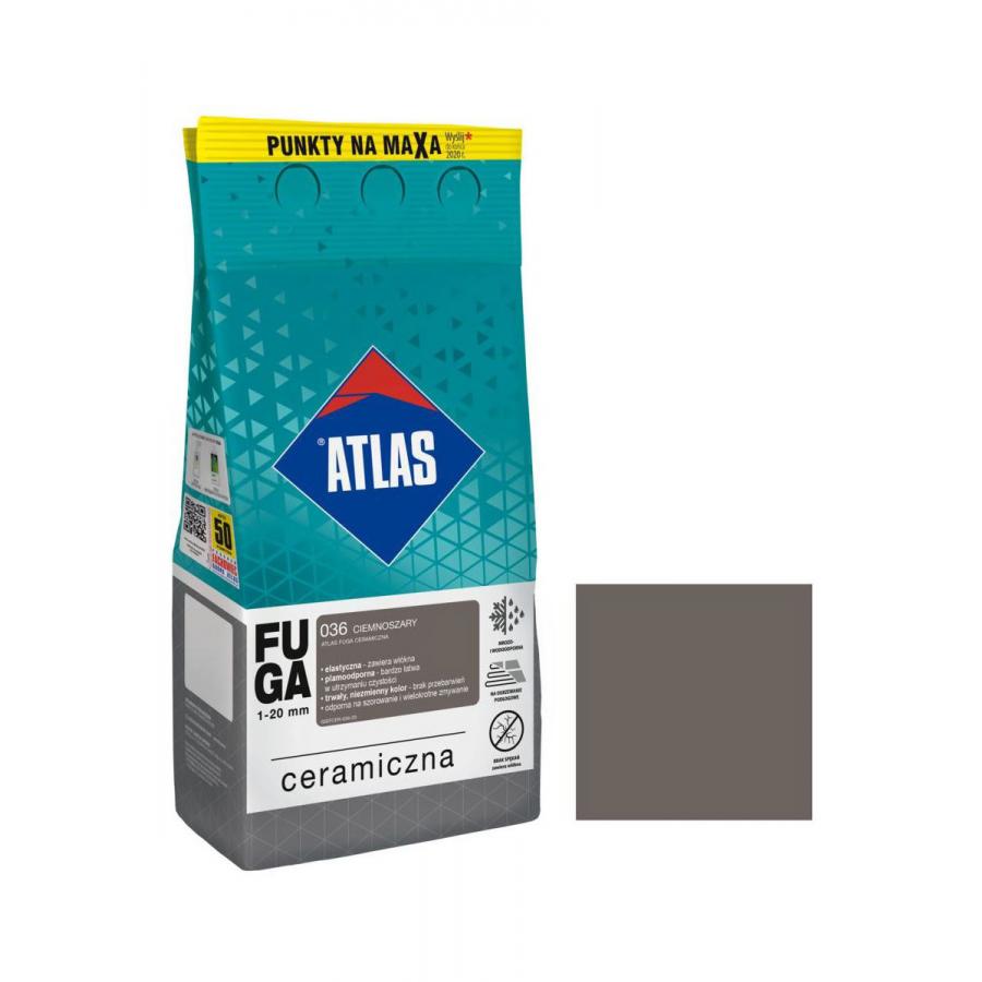 ATLAS 036 CERAMIC GROUT DARK GREY 2KG