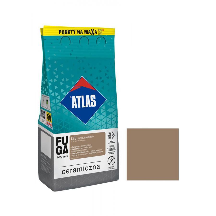 ATLAS 123 CERAMIC GROUT LIGHT BROWN 2KG